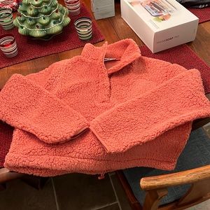 Double Zero (brand) cropped sweater with quarter zip buttons BRAND NEW